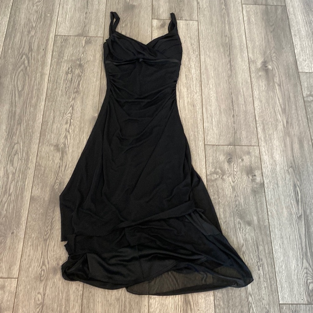 Black strappy dress